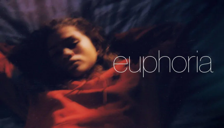 Горизонтальный постер к 1 сезону сериала Эйфория с Ру Беннетт, Зендаей